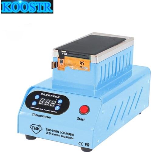 TBK-998N 7 inch Multi-function curved screen glue-removing separate machine for edge screen eliminate plastic separator