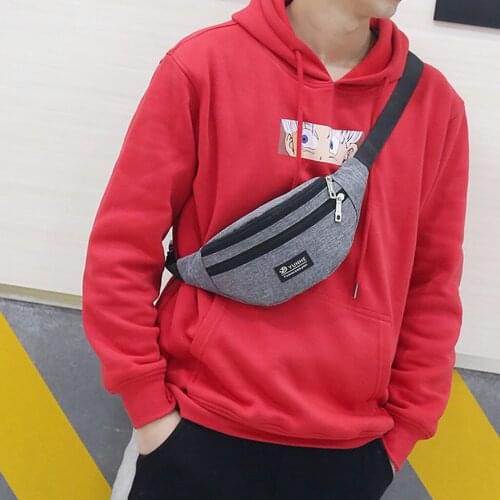 Fashion Outdoors Waist Bag Women Mens Solid Color Crossbody Zipper Hip Belt Bags Casual Fanny Pack Chest Phone