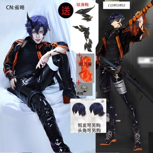 [Customized] Anime! Arknights Flamebringer RHODES ISLAND Battle Suit Handsome Uniform Cosplay Costume Halloween Party Outfit Men