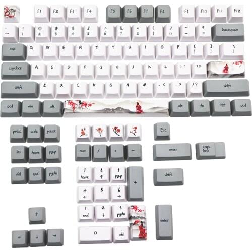 Dye Sub Keycap PBT Keycaps Set Mechanische Toetsenbord keycap Voor for GH60 RK61/Annie /poker/GK61dz60 TKL87 104 oem Profile