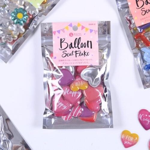 36pcs /1lot Kawaii Stationery Stickers balloon Hollow Diary Decorative Mobile Stickers Scrapbooking DIY Craft Stickers