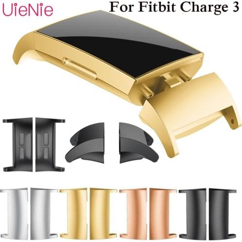 Watch Strap Connector For Fitbit Charge 3 Smart Stainless Steel metal Connector For Fitbit Charge 4 Smart Watch Accessories