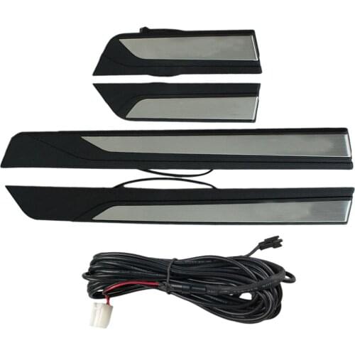 Car Styling For Honda Civic 2016 2017 accessories led auto door sill protector illuminated sills scuff plate thresholds