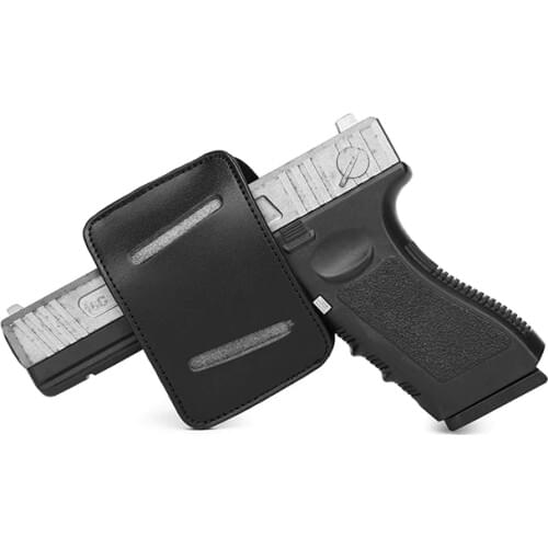 Tactical Concealed Carry Gun Holster IWB OWB Leather Pistol Waist Belt Pouch Hunting Gun Bag Airsoft Glock 17 18 19 Handgun Case