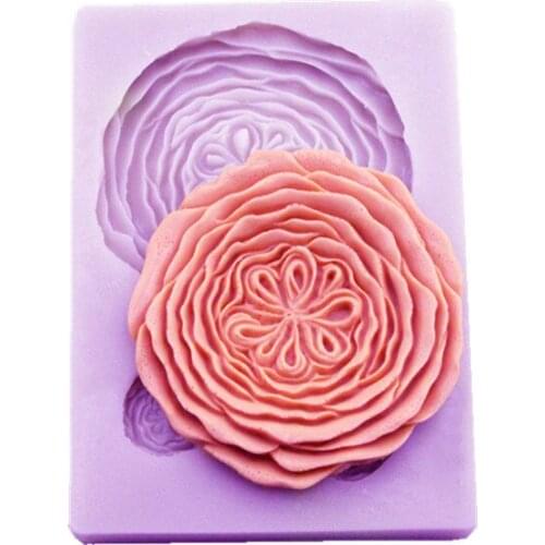 Three-Dimensional Rose Silicone Tool Decoration Mold Of Sugar Cake Surround Impermeable Easy To Handle Chocolate Baking Tool