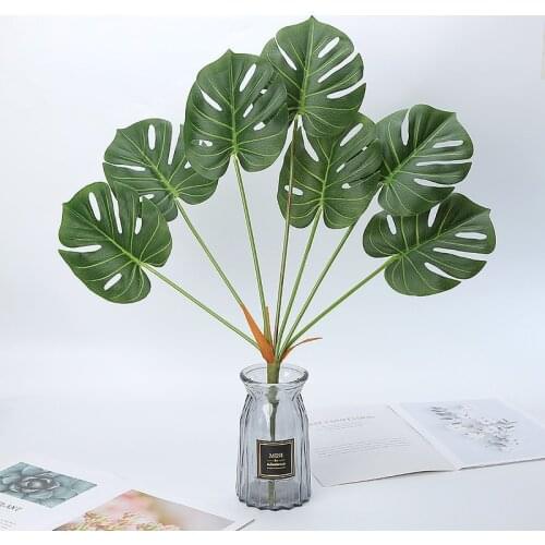 70cm Height Home Decoration Large Green Monstera Leaf Artificial Indoor Monstera Albo Bonsai Plants