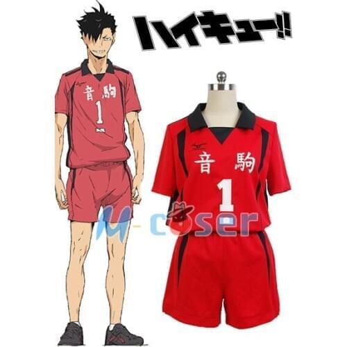 Anime Haikyuu Nekoma High School Uniform Kuroo Tetsurou/kozumekenma Jersey Cosplay Costume Sportswear Full set