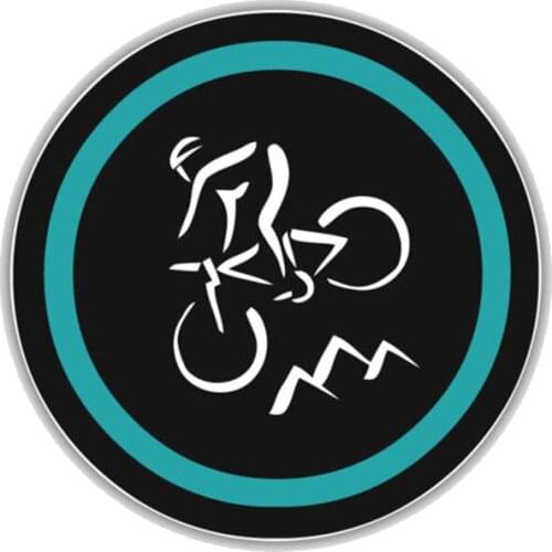 Personality Sell Personality Mount Cycling Badge Car Sticker Motorcycle Decals Vinyl Sunscreen Anti-UV Apply To Car Window