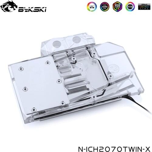 Bykski GPU Water Block For INNO3D RTX 2070 TWIN X2 2060 Super Graphics Card Head Cooled ,VGA Cooler,N-ICH2070TWIN-X