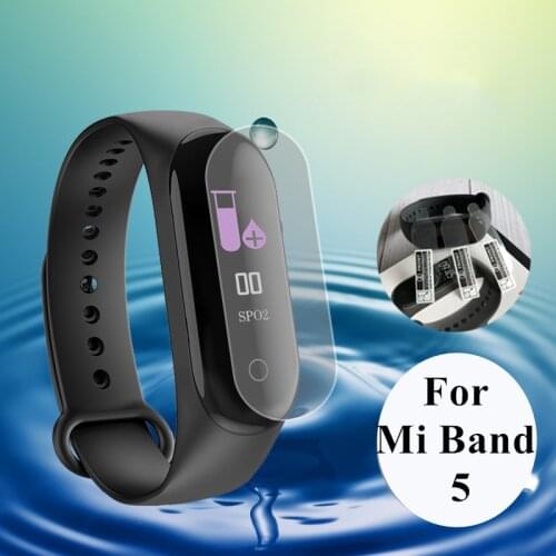 Mi band 5 5pcs 2pcs 1pcs Screen Film protective Film Protector for Xiaomi Mi band 5 Anti Scratch Mi band4 Bracelet Miband 5