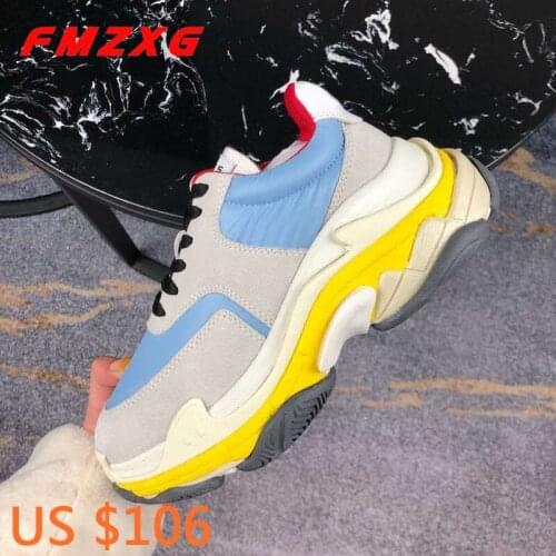 Women Flat Platform Sneakers Brand Shoes Genuine Leather Top Qualit Designers Luxury Woman Patchwork Casual Spring Autumn Shoes