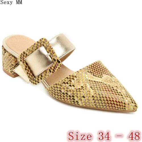 Pumps Women Square Low High Heels Sandals Slingbacks Shoes Woman High Heel Shoes Plus Size 34 -40 41 42 43 44 45 46 47 48