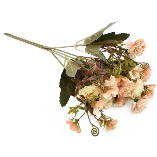 1 Bouquet*Artificial Flower Artificial Carnation Flowers Silk Flower Wedding Bouquet 11 Heads Home Decor In Stock Drop Ship