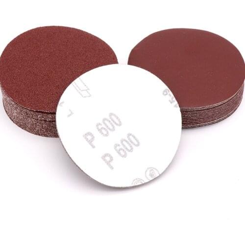 10/50/100PCS 4Inch 100mm Round Dry Flocking Sandpaper Pad Disk Sand Sheets Grit 60-1000 Hook And Loop Sanding Disc