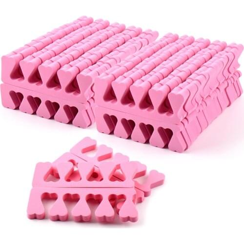 30pairs/Pack 60pcs Nail Art Fingers Toes Separators Soft Foam Sponge UV Gel Polish Beauty Manicure Pedicure Tools Toe Stretcher