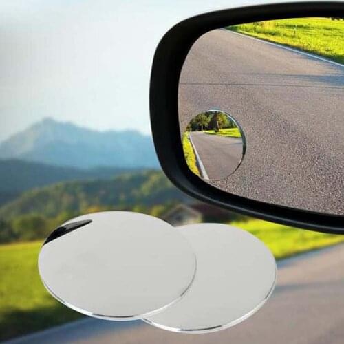 3R Car Rearview Mirror Round Mirror Blind Spot Mirror Wide-angle Lens 360 Degrees Adjustable Rear View Auxiliary