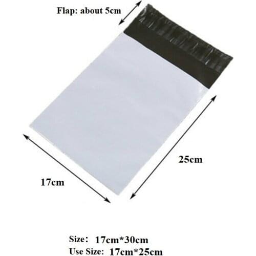 50pcs/lot Plastic Post Mail Bags 17cm*30cm Envelopes Packaging Shipping Bags Plastic Courier Bag Custom Adhesive Seal Envelopes