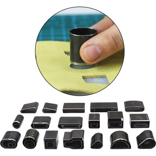 52/55 Shapes Hole Hollow Cutter Punch Leather Craft Handmade DIY Tools