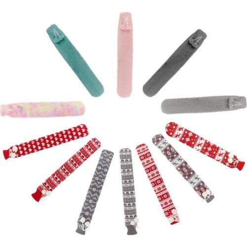 Hot Water Bottle 2L Long Hot Water Bag with Elegant Coat and Secure Screw Top Design