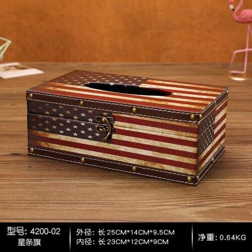 Wood tissue box