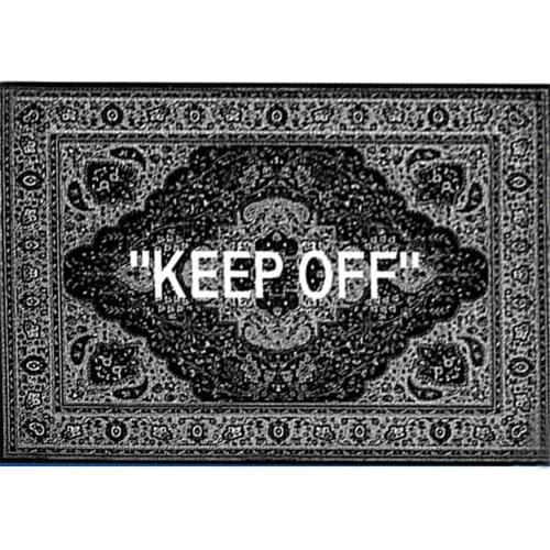 KEEP OFF Printed Floor Mat Living Room Area Rugs Bedroom Bedside Bay Window Carpet