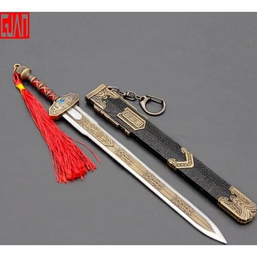 Eternal Tribulation Peripheral Long Sword Yitian Full Metal Craft Ornaments With Sheath Collection Gifts Living Room Display