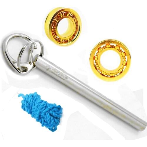 EBOYU(TM) Pack of 2 MAGICYOYO 10 ball Golden-plated Yoyo Bearings + Bearing Remover