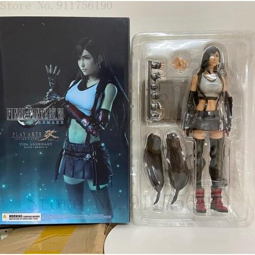 Tifa Lockhart Figure Play Arts Kai Final Fantasy VII Collection Action Model Toys 28CM