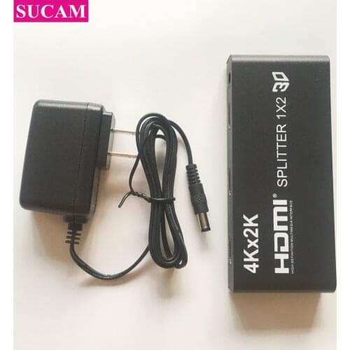 HDMI-Compatible 4K 1X2 Splitter Full HD 1080P Video Switch Switcher 1X2 Split 1 in 2 Out For HDTV DVD PS4 Xbox DVR