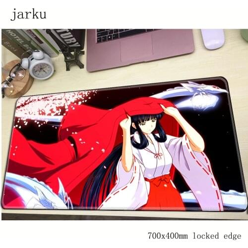 Inuyasha pad mouse computador gamer mause pad 700x400X2MM padmouse big Colourful mousepad ergonomic gadget office desk mats