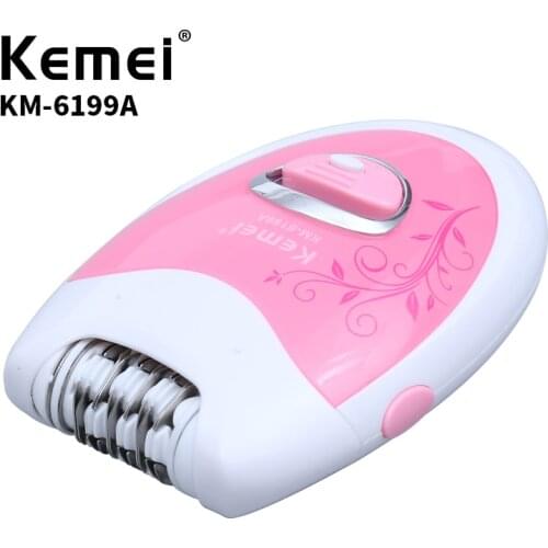Best Selling 2 In 1 Rechargeable Electric Hair Removal Device Wireless Epilator Skin Care Ladies Hair Removal Device KM-6199A