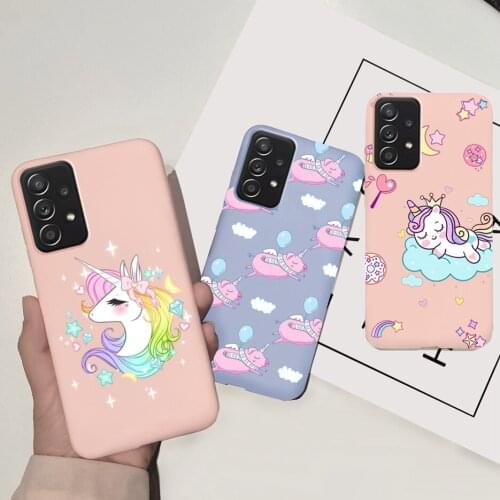 Cute Cartoon Case For Samsung Galaxy A52 5G Coque SM-A526B Soft Silicone Back Cover For Samsung A52 A 52 Phone Cases 6.5'' Funda