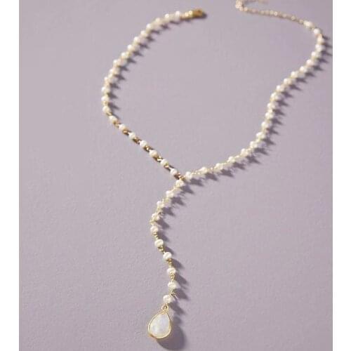 Multi-faceted Crystal Long Necklace Fashion Exquisite Drop Dangle Choker Women Bohemian Jewelry Christmas Gift 2020 New style