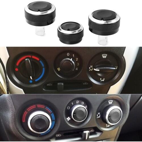 Newest Version Fashion ,Car AC knob Air Conditioning heat control Switch knob Aluminum alloy accessories For Lada Granta