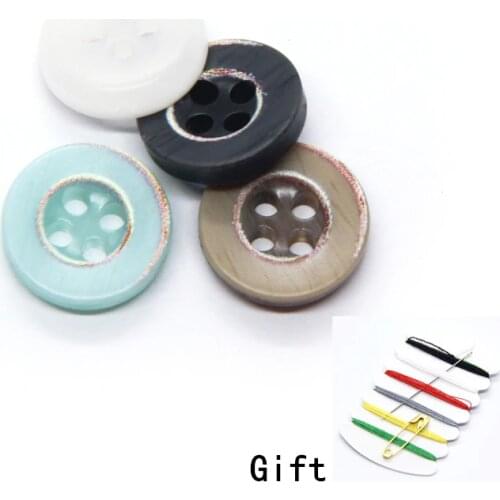 9/10/11mm Fashion Colorful Shirt Buttons For Clothing Decorations Female Collar Cuff Mini Handmade DIY Accessories Wholesale