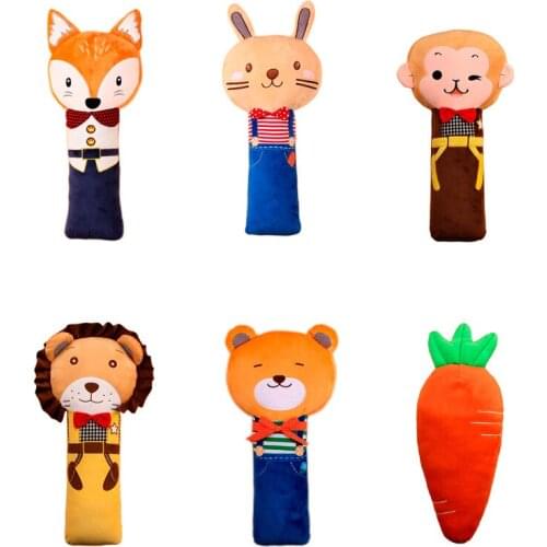 Cartoon Seatbelt Pillow Auto Safety Seat Belt Strap Protection Cover Soft Plush Shoulder Support Pads Cushion for Children Kids