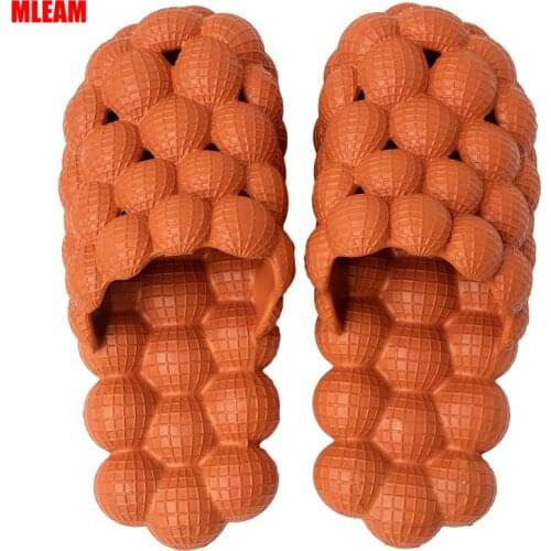 New Men Shoes Unique Lychee Slippers Non-slip Breathable Indoor Bubble Flip Flops Outdoor Beach Fruit Sandals chanclas hombre