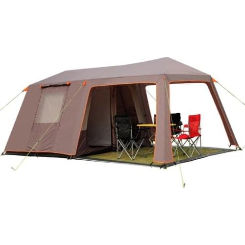 Outdoor Tent 2 Bedroom And 1 Hall 5-8-12 People Self-Driving Camping Equipment Windproof And Rainproof Thick Oxford Cloth