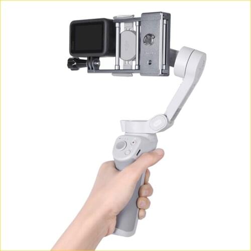 Handheld Gimbal Action Camera Adapter Switch Mount holder clip Plate Stabilizer for GoPro 9/8/Osmo Action for OM 4/Osmo Mobile 3