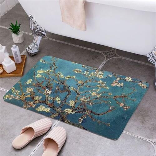 Plum Blossom Entrance Door Floor Mat Door Mat Non-Slip Foot Pad Home Welcome Carpet For Hallway Bath Kitchen Doormat