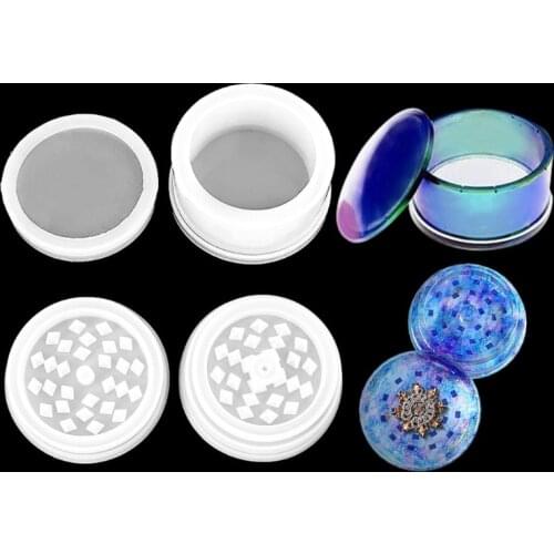 Resin Molds for Large Hexagon Jar and Spice Grinder Mills Grinder Epoxy Casting Silicone Mould for DIY Herb Crusher