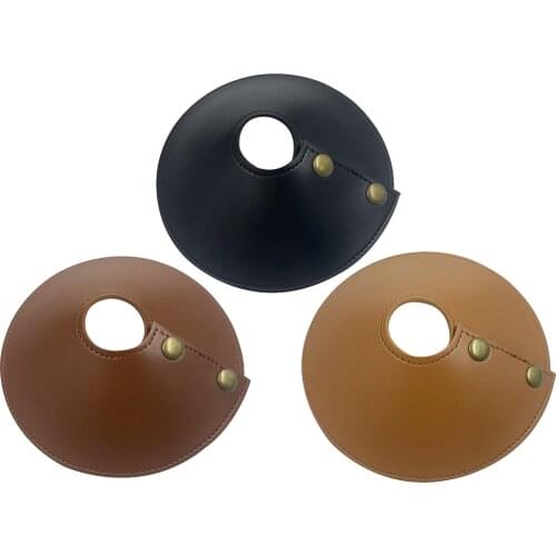 Modern Leather Lampshade, Outdoor Lamp Shade Replacement Thickened Cover Dust-proof