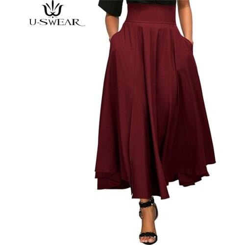Женские юбки макси U－SWEAR China At AliExpress