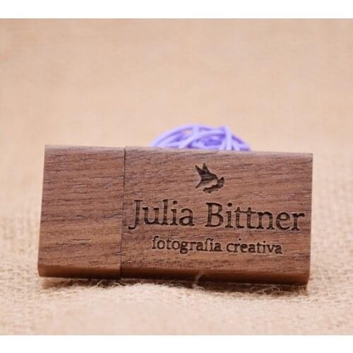 Over 10 PCS free LOGO) maple Wooden USB + box USB Flash pen drive 4GB 8GB 16G 32GB 64GB Memory stick photography gifts