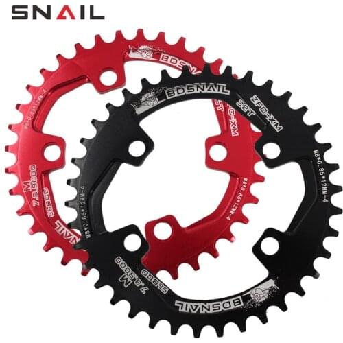 SNAIL Bicycle Single Chainring Round Oval For Shimano M7000/8000/9000 30-38T 96BCD MTB Bike Chainwheel Tooth Plate
