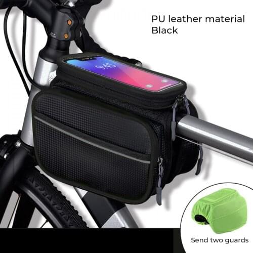 Bicycle Bag Waterproof Touch Screen Cycling Bag Top Front Tube Frame MTB Road Bike Bag 6.5 inch Phone Case Bike Accessories