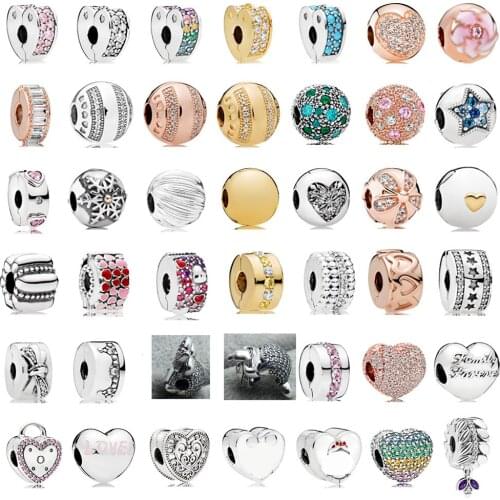 Pdb 09 100% 925 sterling silver original love curve pink ice formed grainy sparkling hairpin suitable for ladies jewelry gifts