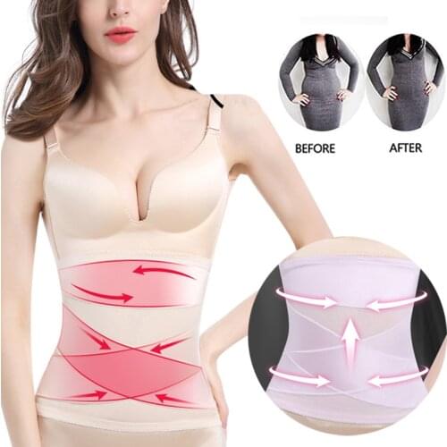 Women Waist Trainer Cincher Corset Belt Shaper Body Shapewear Underbust Control Elastic Slimming Tummy Belt