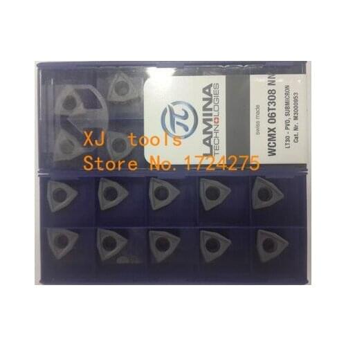 10Pcs WCMX06T308NN LT30 U drill blade tungsten Carbide insert Cutting tools turning ,carbide inserts Lathe turning tool