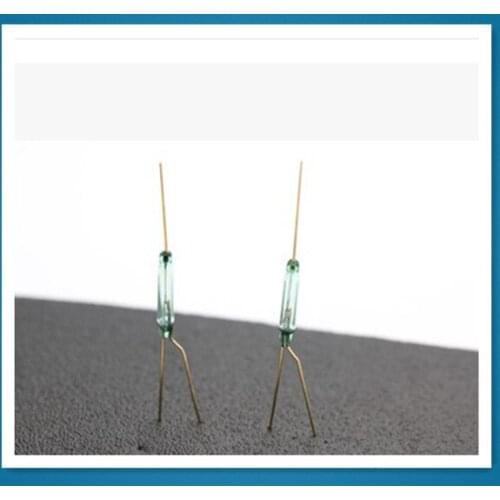 100PCS/LOT MKA-27 Reed Switch 2.5X14 GLASS Green 3 pin
